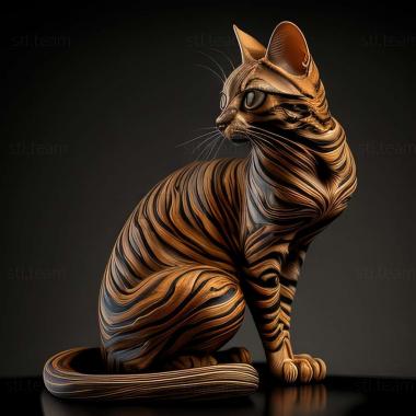 3D model Toyger cat (STL)